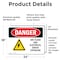 Signmission ARC Flash And Electrical Shock Danger Sign, Vinyl Decal, 24in W x 18in L, 2PK OS-2PACK-DS-D-1824-L-2236 - alternate 4